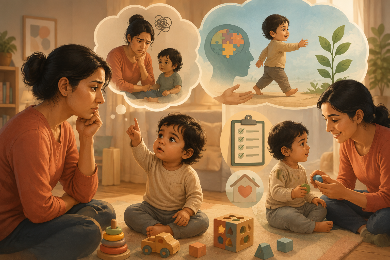 18-month-old toddler not talking yet — late language emergence signs and screening