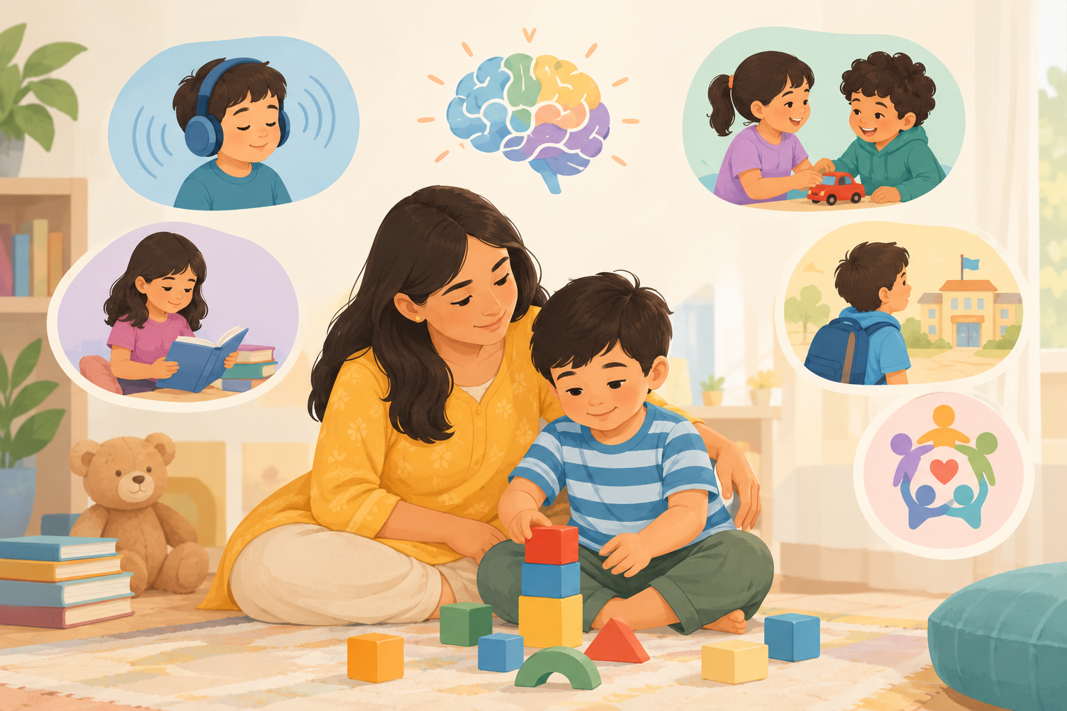 Parent and child bonding at home — neurodiversity-affirming developmental support India