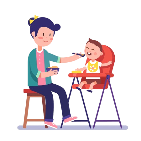 Feeding therapist helping child with positive mealtime experience — therapy for feeding challenges and sensory sensitivities in children with autism