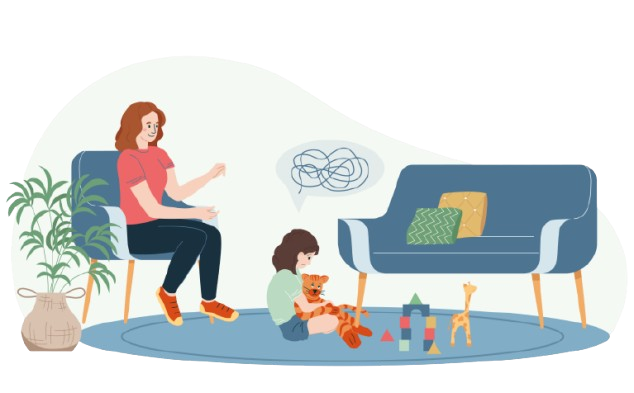 Child showing developmental progress during reassessment session — tracking early intervention outcomes for autism and ADHD